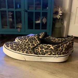Vans Animal Print Slip-On Sneakers